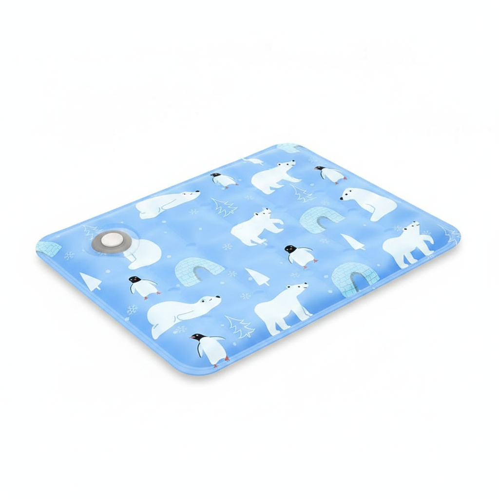 Tapis rafraîchissant à eau imprimé pour chien